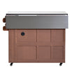 Extendable Outdoor Kitchen Island — Solid Wood