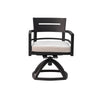 Bellmore Swivel Rocker in Ember Black, Set of 2