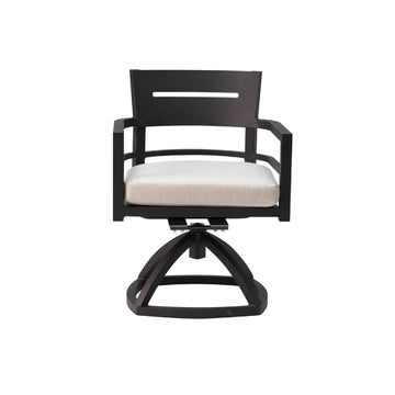 Bellmore Swivel Rocker in Ember Black, Set of 2