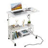 Adjustable Height Desk with USB and AC Outlets