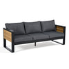 Aluminum Frame 4-Piece Outdoor Patio Conversation Set with Sofa
