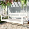 Acacia Wood Porch Swing Bed — Twin Size