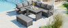 Wicker L-Shaped Patio Sectional — 5 Piece
