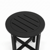 16-Inch HDPE Round Outdoor Side Table for Patio, Porch or Poolside