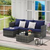 Outdoor Patio Seating Set 2-piece set with Cushions for Patio, Garden