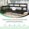 Acacia Wood Porch Swing Bed — Twin Size