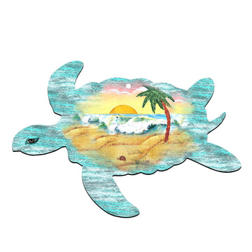 Sea Turtle Coastal Holiday Door Hanger