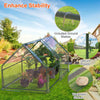 Walk-In Portable Greenhouse with Roll-Up Zipper Door