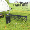 Six-Seat Folding Outdoor Bench with Carry Bag