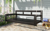 Acacia Wood Porch Swing Bed — Twin Size