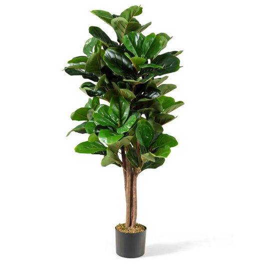 5 ft Artificial Fiddle Leaf Fig Tree in Planter