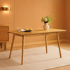 Extendable Dining Table 47 to 59 Inch, Oak Veneer
