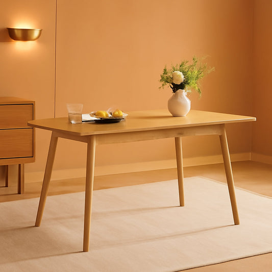 Extendable Oak Veneer Dining Table, 47–59 in.