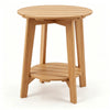 2-Tier Eucalyptus Side Table with Storage Shelf