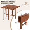 Convertible Drop-Leaf Dining Table, Walnut, Seats 2–4