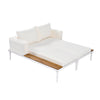 Modern Metal Daybed with Wood Accents