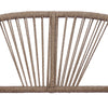 Acacia Curved Tub Loveseat & Slatted Coffee Table Set