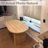 Oval Dining Table Seats Six To Eight Natural Finish Oak