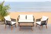 Outdoor Patio 4 Piece Eucalyptus Rope Furniture Set