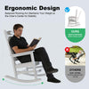 HDPE Outdoor Rocking Chair, Set of 2, White