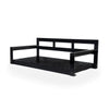 Acacia Wood Porch Swing Bed — Twin Size
