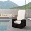 Wicker Swivel Recliner — 360° Rotating