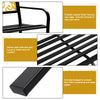 50-Inch Powder-Coated Iron Outdoor Bench