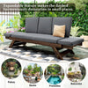 Adjustable Wood Daybed Sofa — Gray