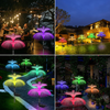 Solar Garden Lights, 3-Pack, Double Jellyfish with Star Top, Outdoor