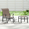 Outdoor Glider With Ottoman
