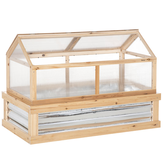 48 x 24 in. Fir Wood Greenhouse Planter