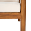 Acacia Wood Mid-Century Outdoor Lounge Chair