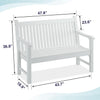 Two Person Weatherproof Poly Lumber Outdoor Bench Seating
