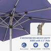 Rectangle Patio Umbrella With Crank Lift And Tilt Function