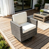 PE Wicker Outdoor Swivel Rocker Chair