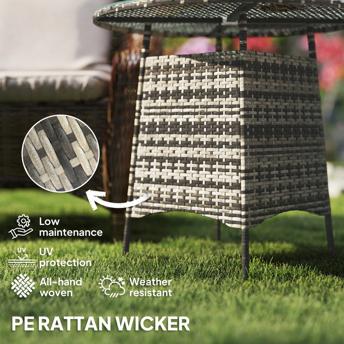 PE rattan over steel