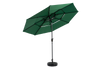 9 Ft 3-Tier Auto-Tilt Patio Umbrella, Dark Green