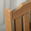 HDPE Outdoor Dining Chair — Weather-Resistant, Brown
