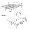Modern Metal Daybed with Wood Accents