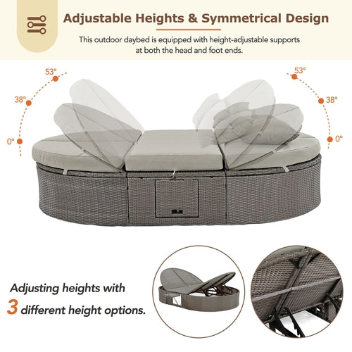 Adjustable Heights & Symmetrical Design
