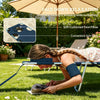 Folding Sun Lounger Set of 2, Dark Blue