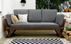 Adjustable Wood Daybed Sofa — Gray