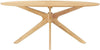 Crossroads 71-Inch Oak Oval Dining Table, Mid-Century