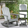 Adirondack Rocking Chair — Light Gray