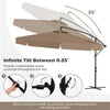 10 ft Cantilever Patio Umbrella with Cover