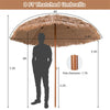 8 Foot Portable Thatched Beach Umbrella