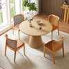 47.24'' Wooden Dining Table Round Dining Table, Hardwood Solids