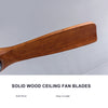 52" Wood Blade Outdoor Ceiling Fan with Light & Remote