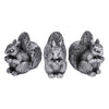 Squirrel Resin Planter Feet, Set of 3 Pot Risers
