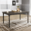Weathered Grey Rectangular Dining Table, Seats 6